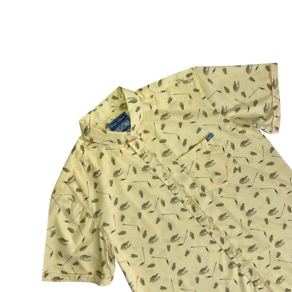 RSVLTS Golf Happy Gilmore Breakfast Balls Button Shirt Men Large Play for Chubbs - Picture 2 of 10